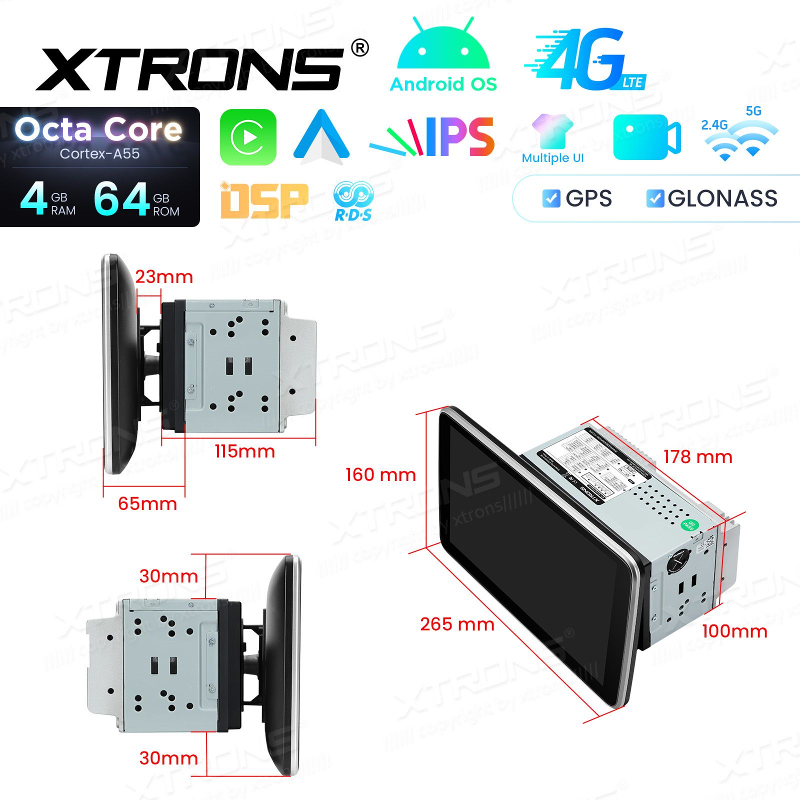 2 DIN Android 14  | GPS autoraadio ja multimeedia keskus